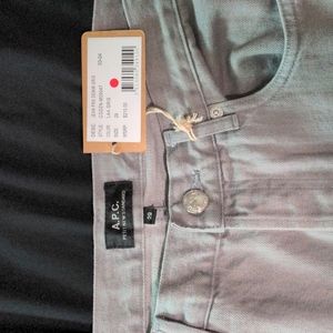 NWT APC jeans, gray, size 29